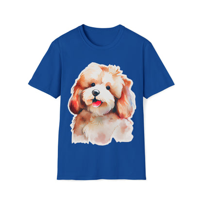 Lovely Dog Unisex Softstyle T-Shirt, Animal Lover Gift, Dog Lovers, Simple Shirt