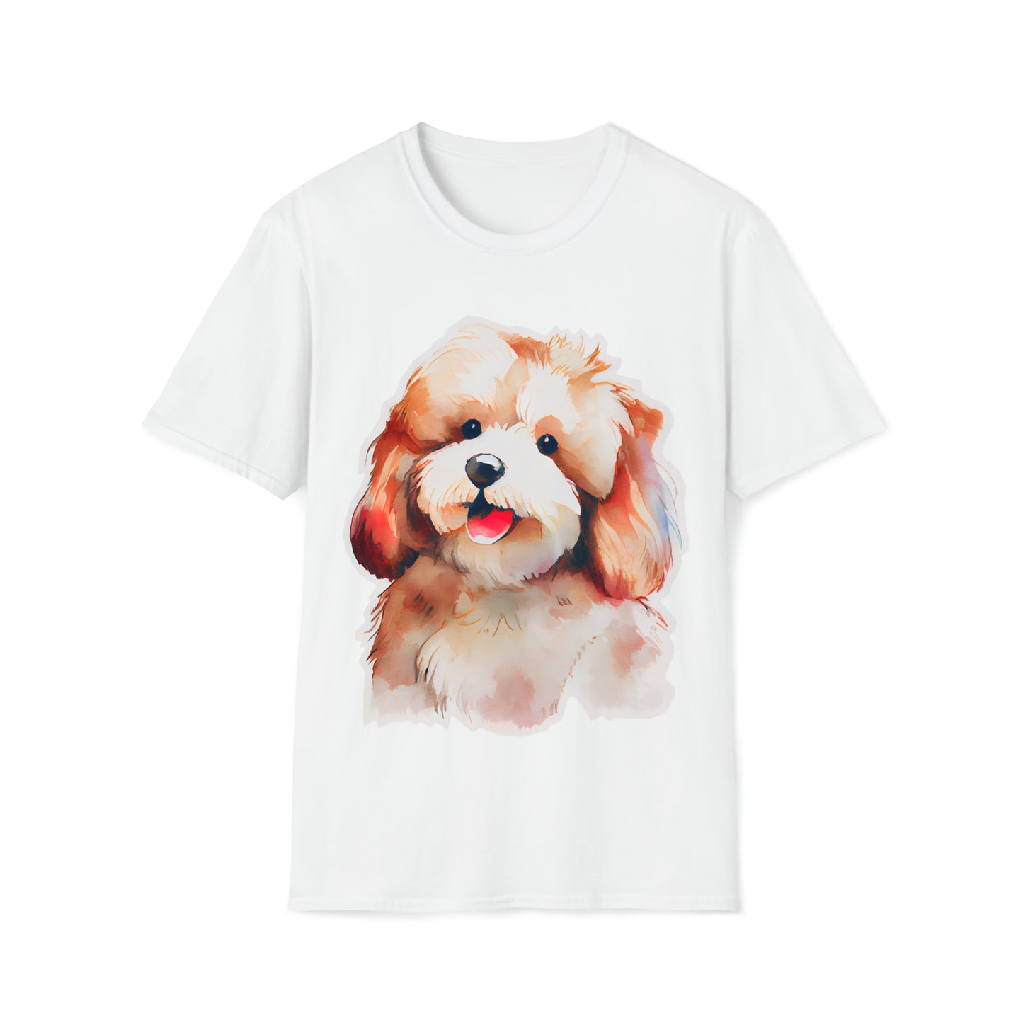 Lovely Dog Unisex Softstyle T-Shirt, Animal Lover Gift, Dog Lovers, Simple Shirt