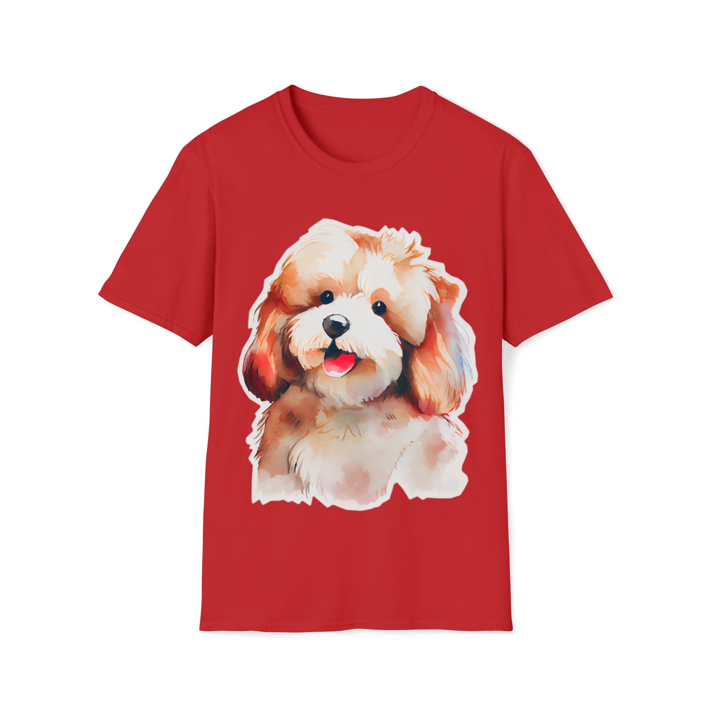 Lovely Dog Unisex Softstyle T-Shirt, Animal Lover Gift, Dog Lovers, Simple Shirt