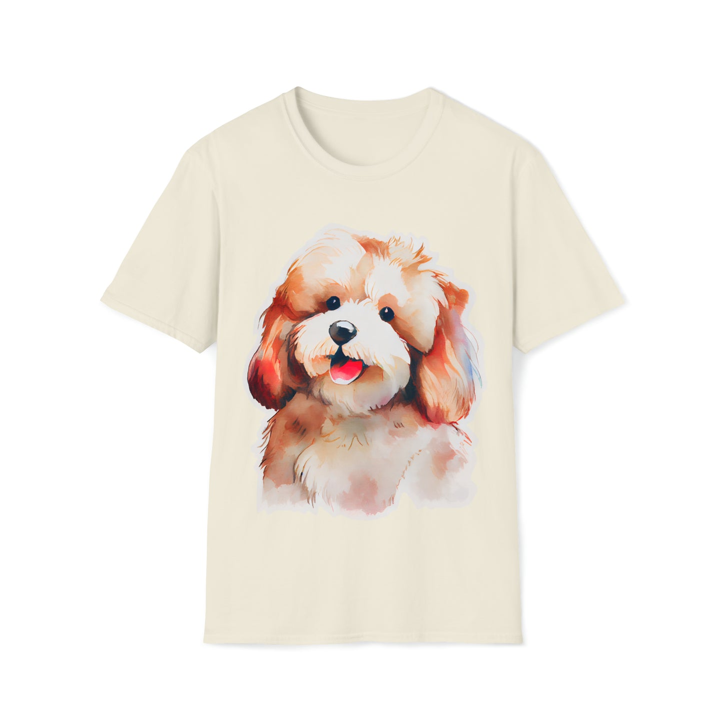 Lovely Dog Unisex Softstyle T-Shirt, Animal Lover Gift, Dog Lovers, Simple Shirt