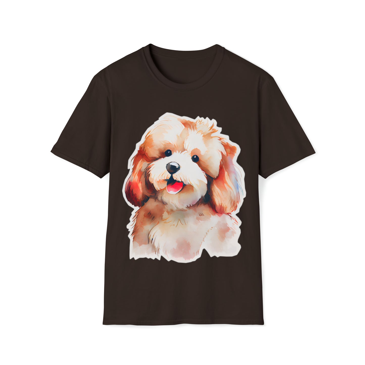 Lovely Dog Unisex Softstyle T-Shirt, Animal Lover Gift, Dog Lovers, Simple Shirt