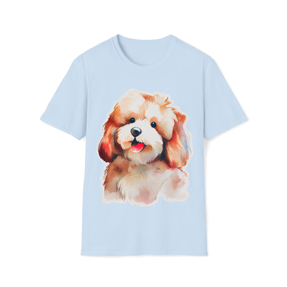 Lovely Dog Unisex Softstyle T-Shirt, Animal Lover Gift, Dog Lovers, Simple Shirt