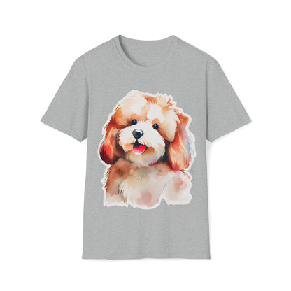 Lovely Dog Unisex Softstyle T-Shirt, Animal Lover Gift, Dog Lovers, Simple Shirt