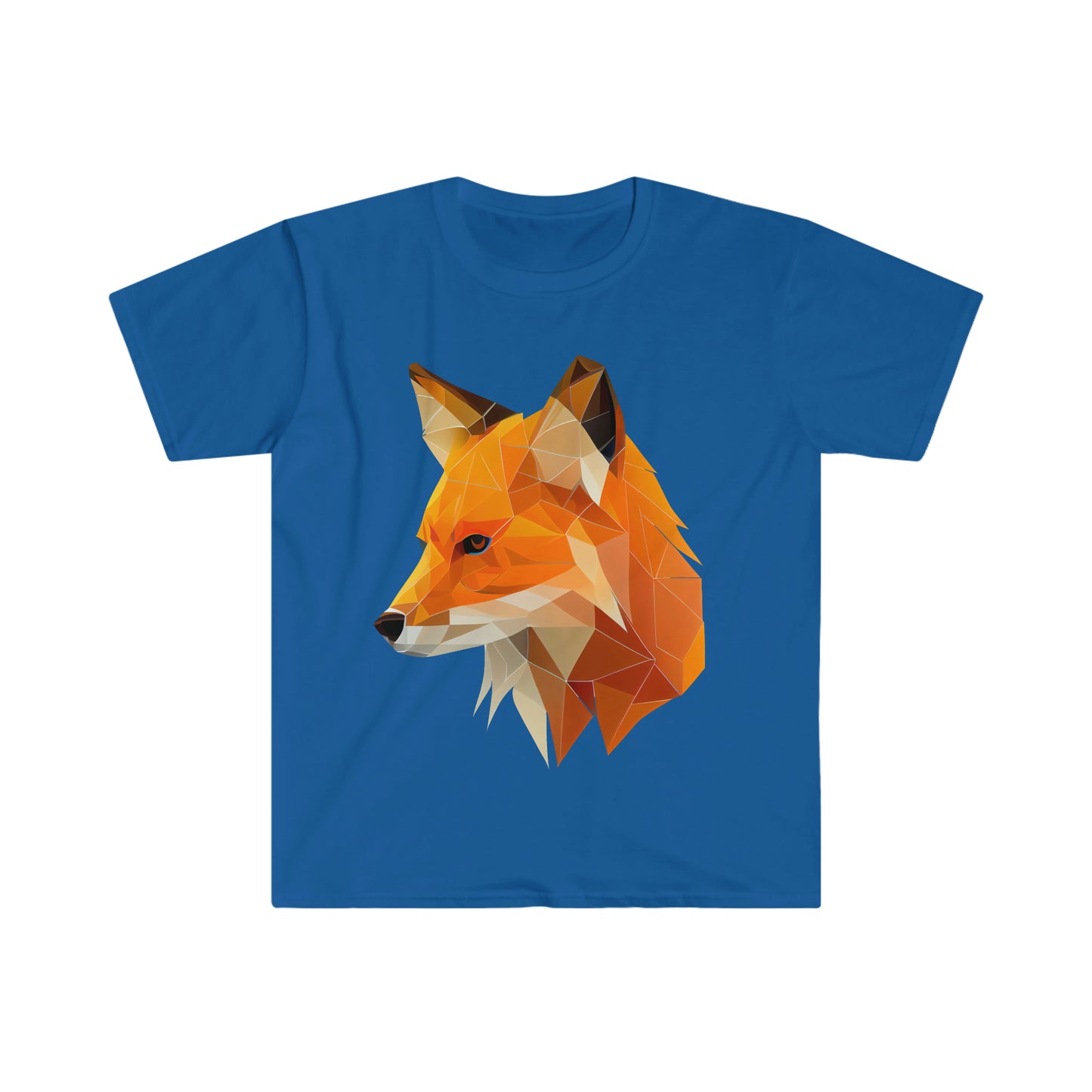 Cool Face of Fox Unisex Softstyle T-Shirt, Animal Lover Gift, Fox Lovers, Simple Shirt