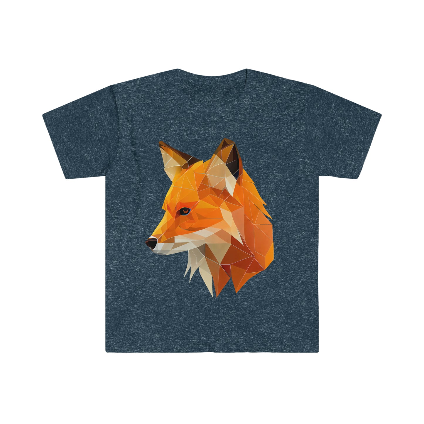 Cool Face of Fox Unisex Softstyle T-Shirt, Animal Lover Gift, Fox Lovers, Simple Shirt