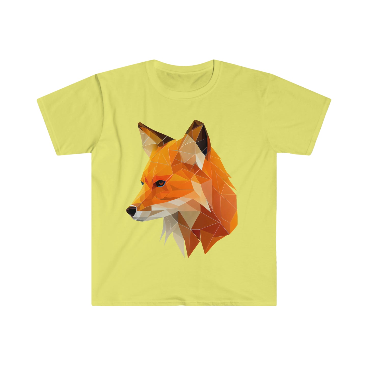 Cool Face of Fox Unisex Softstyle T-Shirt, Animal Lover Gift, Fox Lovers, Simple Shirt