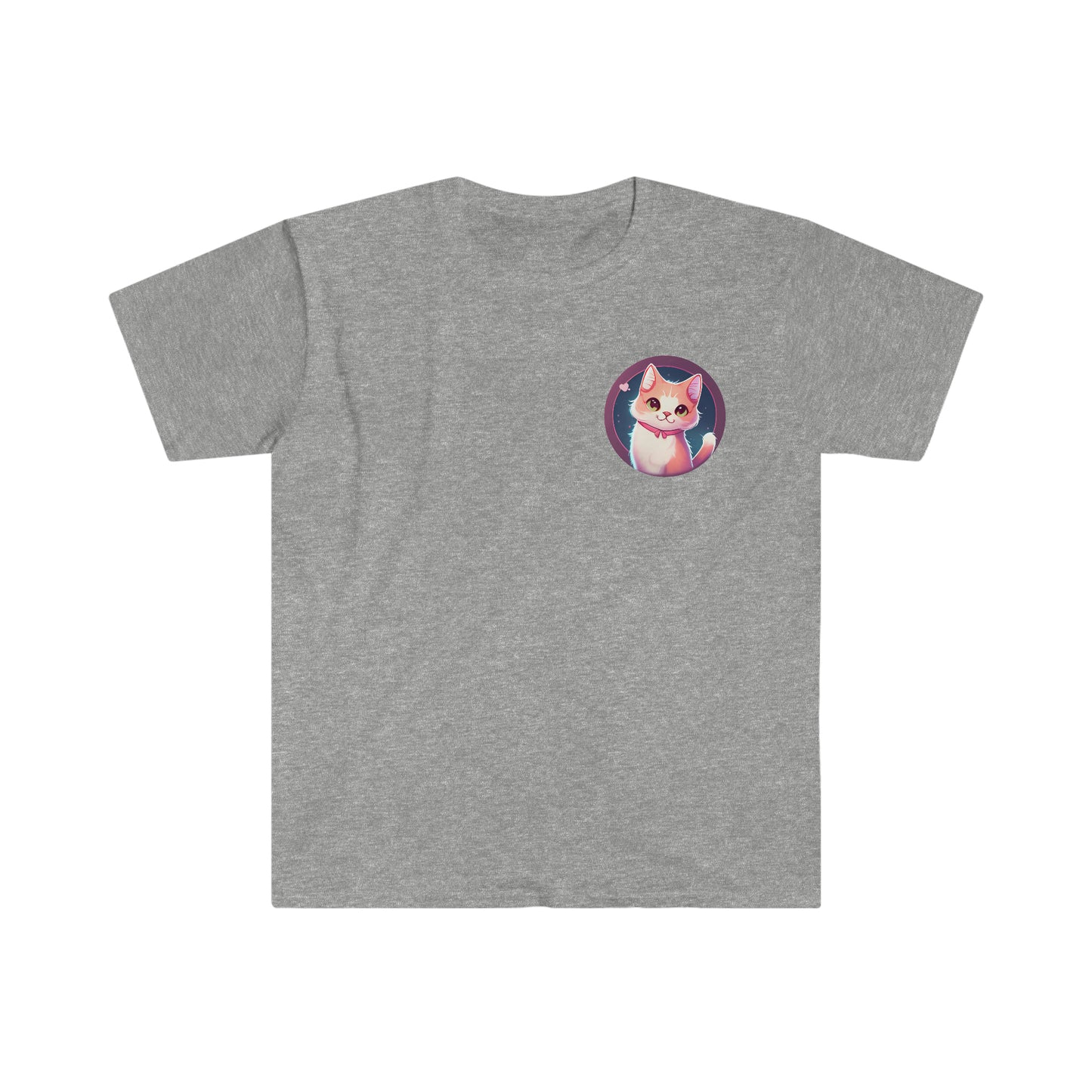 Lovely Cat In Your Heart Unisex Softstyle T-Shirt, Animal Lover Gift, Cat Lovers, Simple Shirt