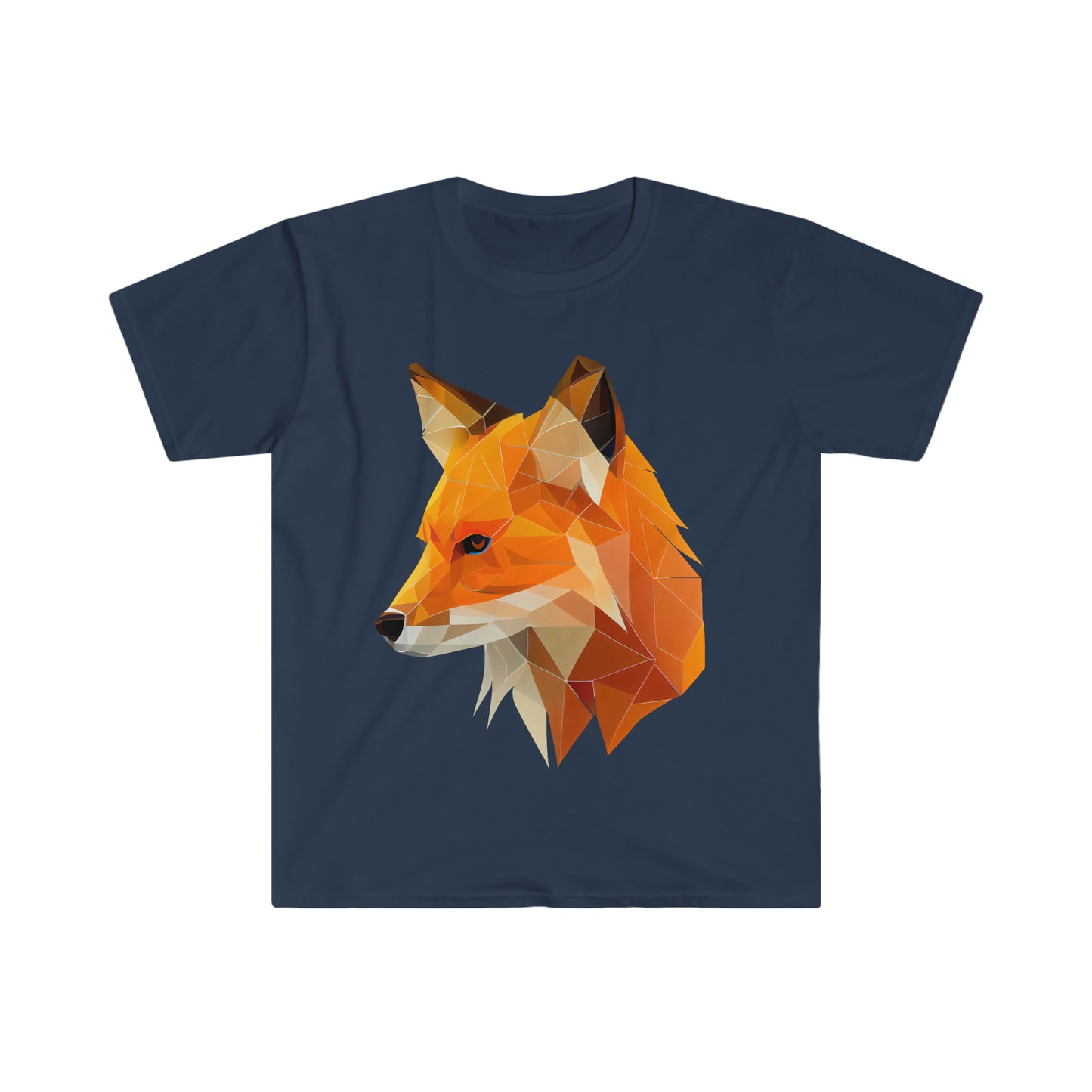 Cool Face of Fox Unisex Softstyle T-Shirt, Animal Lover Gift, Fox Lovers, Simple Shirt