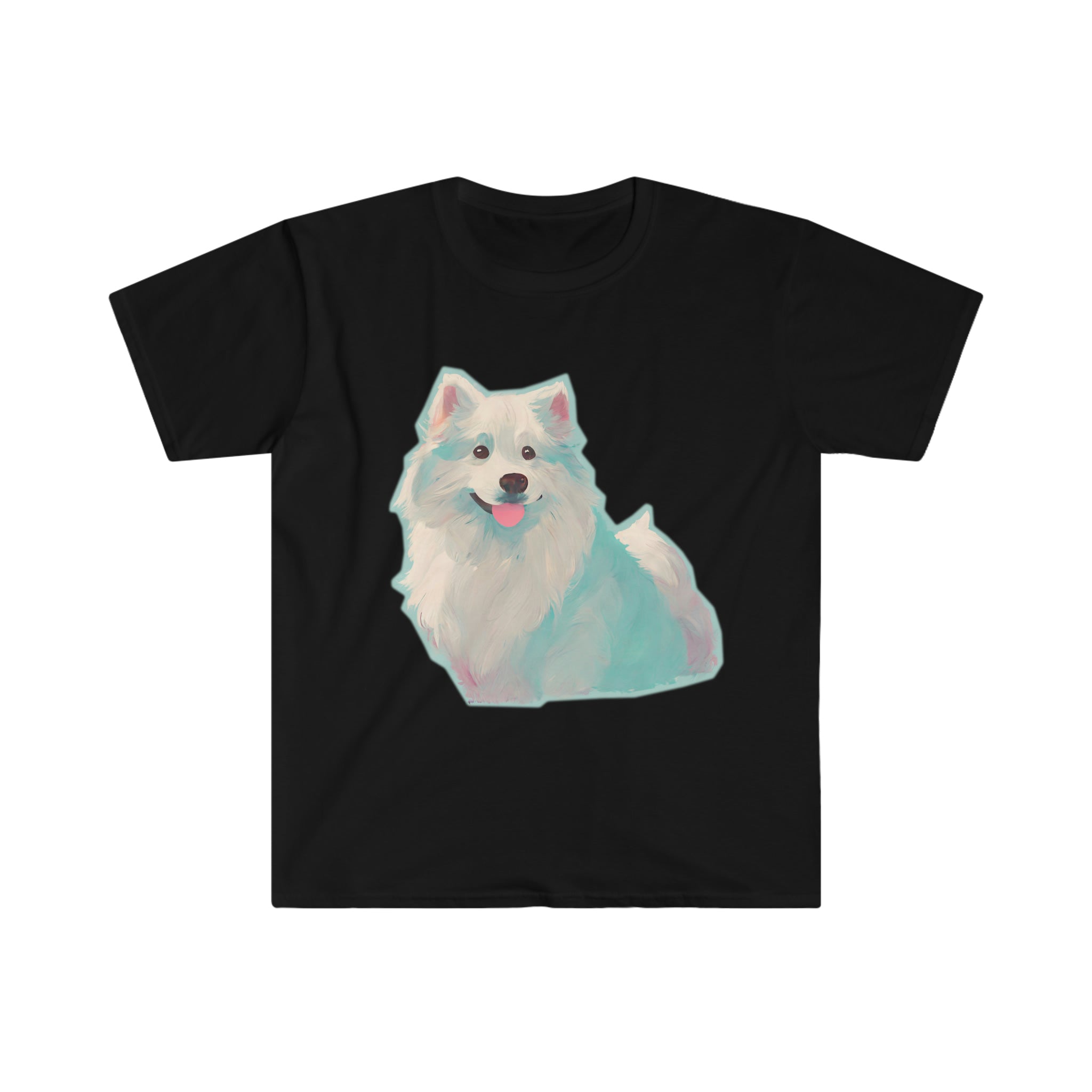 Cute Samoyed Dog Unisex Softstyle T-Shirt, Animal Lover Gift, Dog Lovers,  Simple Shirt